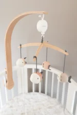 Giostrina musicale in legno con giochini - FISH AZZURRA - immagine 2