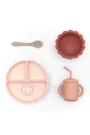 SET PAPPA SILICONE BAMBOOM ROSA