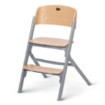 SEGGIOLONE PAPPA LIVY KINDERKRAFT LEGNO CON SDRAIETTA CALMEE GRIGIA - immagine 4