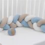 TRECCIA RIDUTTORE LETTINO CORA TRICOLORE BIANCA TORTORA AZZURRA