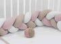 TRECCIA RIDUTTORE LETTINO CORA TRICOLORE BIANCA TORTORA ROSA