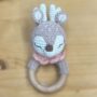 ANELLO SONAGLINO BAMBI BIANCO TORTORA