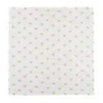 MUSSOLE 3PZ ALL OVER CUORI 80x80 BIANCO BEIGE NANAN - immagine 3