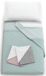 SET LENZUOLA CULLA ITALBABY STELLINE-  Vari colori