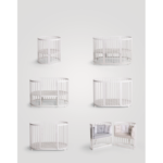 LETTINO MARILYN PLUS BIANCO C/ KIT TESSILE ROSA BEBEX - immagine 2