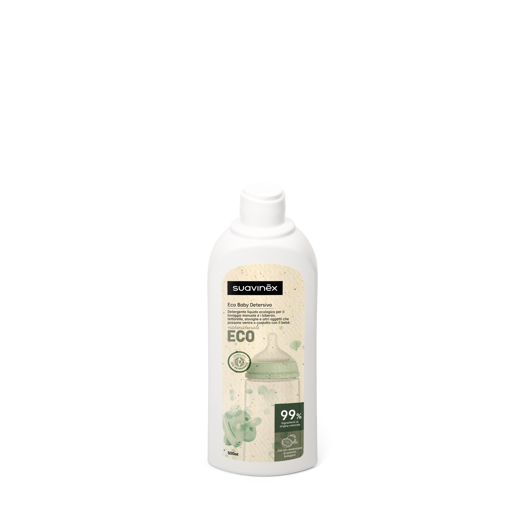 16bb2e74-xz_sua401268 Eco baby detersivo biberon e tettarelle 500 ml Suavinex - immagine 1