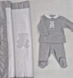 Coordinato Babyvip orso grigio