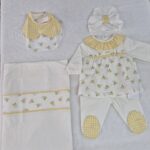 Coordinato Babyvip Fiori Giallo