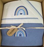 Kit carrozzina Rainbow : coperta in lana + lenzuola coordinate Coccolissimi - immagine 5