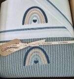 Kit carrozzina Rainbow : coperta in lana + lenzuola coordinate Coccolissimi - immagine 3