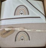 Kit carrozzina Rainbow : coperta in lana + lenzuola coordinate Coccolissimi