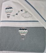 Kit carrozzina Ballon: coperta in lana + lenzuola coordinate Coccolissimi - immagine 2