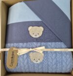 Kit carrozzina Teddy: coperta in cotone di bamboo+ lenzuola coordinate Coccolissimi - immagine 4