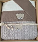 Kit carrozzina Teddy: coperta in cotone di bamboo+ lenzuola coordinate Coccolissimi - immagine 2
