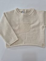 Maglia bimbo fatta a maglia Orsetto Bamboom 3 mesi Sand