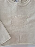Maglia bimbo fatta a maglia Orsetto Bamboom 3 mesi Sand - immagine 2
