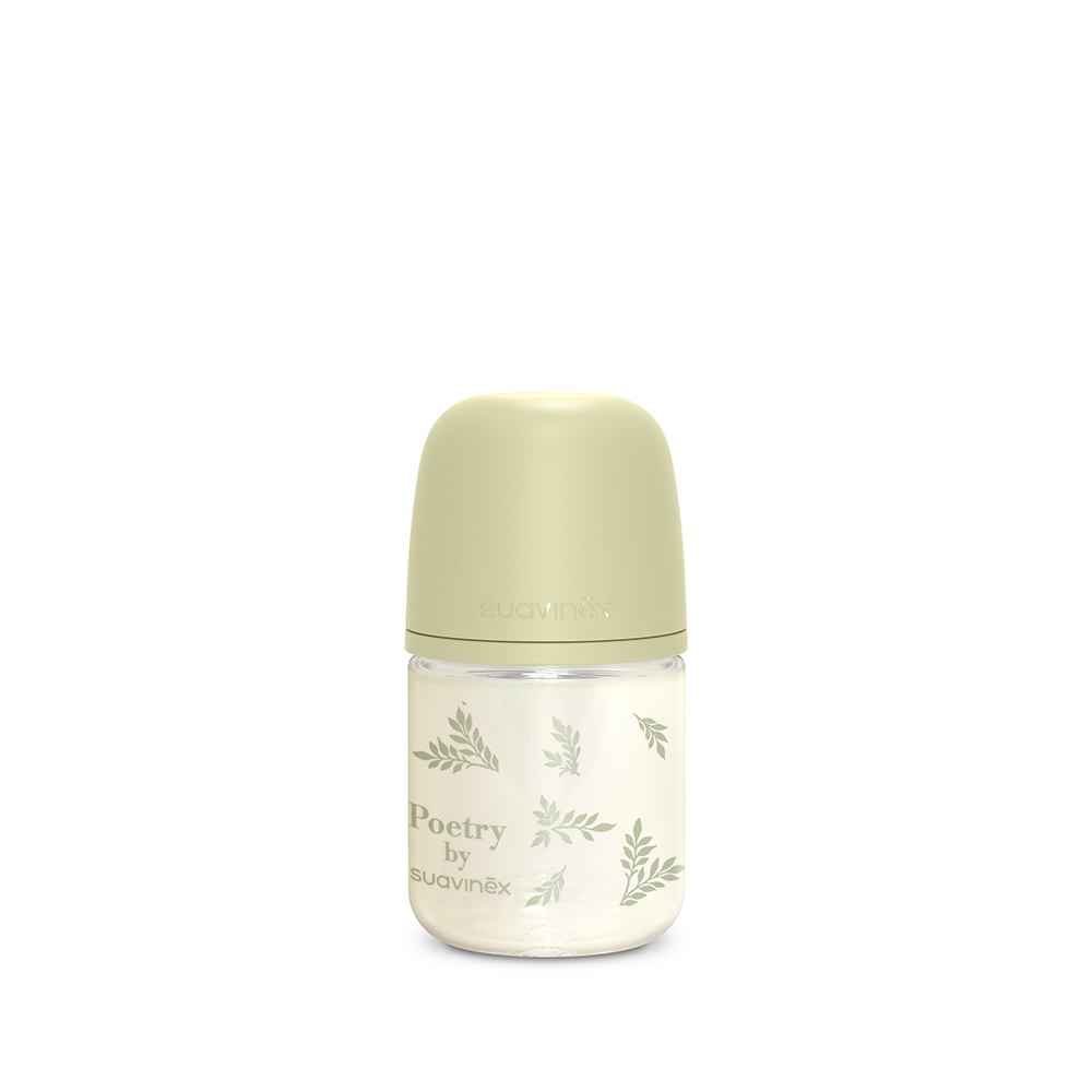 SU308951-Suavinex-Biberon-in-Vetro-Poetry-120-ml-Flusso-Lento-Verde-2 BIBERON VETRO 120 ML SUAVINEX POETRY VERDE - immagine 1