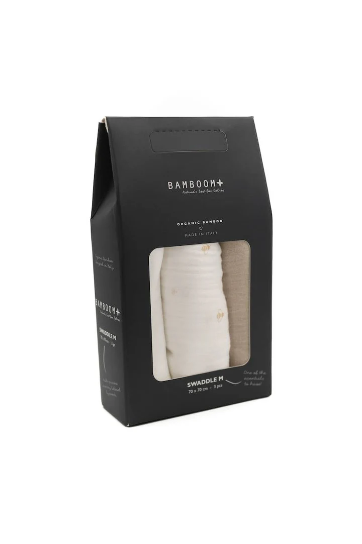 SWADDLE BAMBOOM BEE'S SWADDLE 70X70 BEE'S 138 BAMBOOM - immagine 1