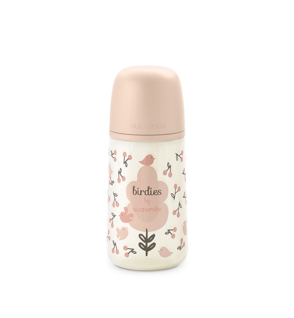 suavinex_birdies_biberon_sx_pro_silicone_270_ml_rosa_8426420904803_01 BIBERON 270ML SUAVINEX BIRDIES ROSA - immagine 1