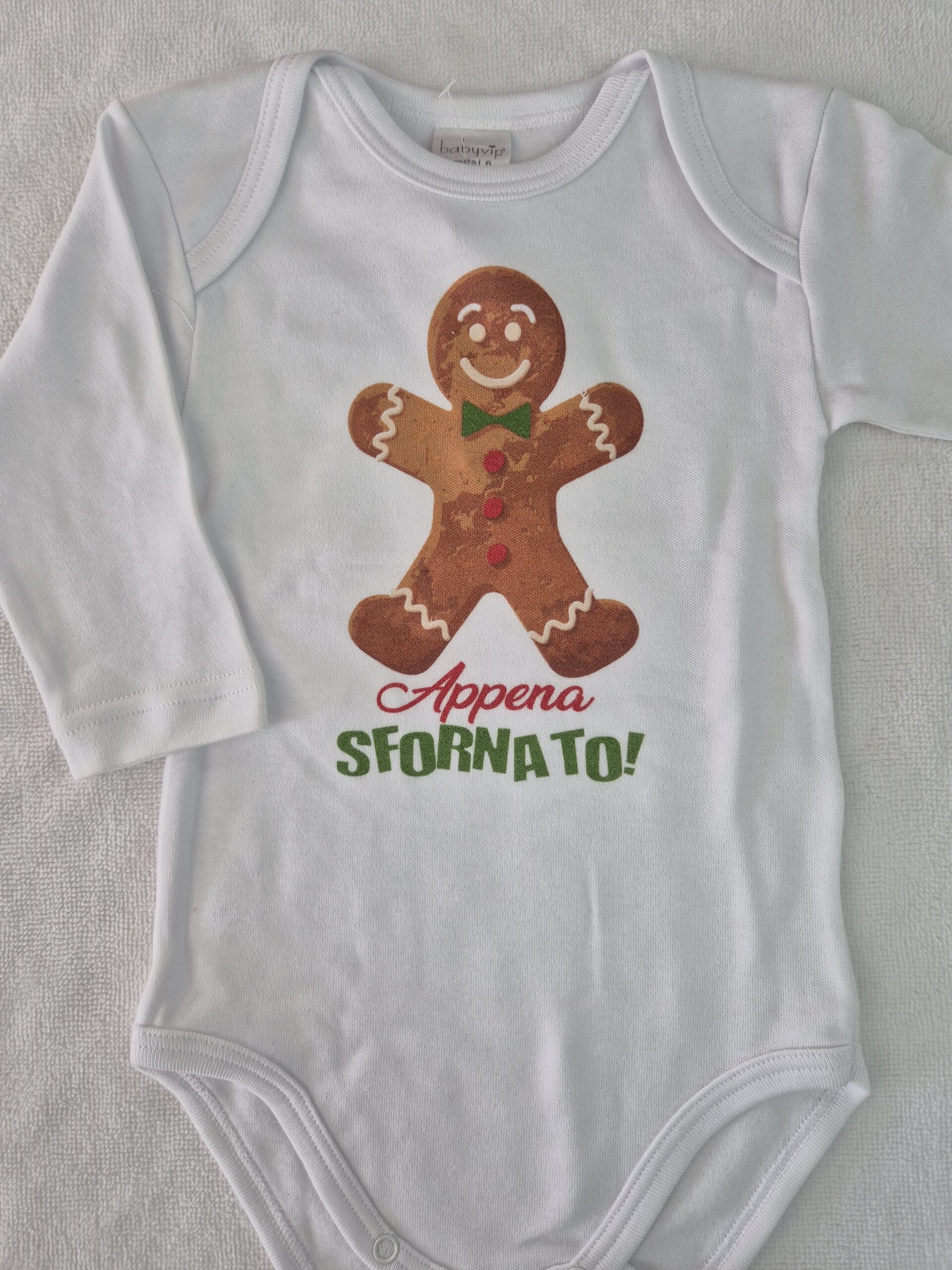 20251108_104440 Body manica lunga Babyvip J1507/01- 100% cotone caldo- 6 mesi - immagine 1
