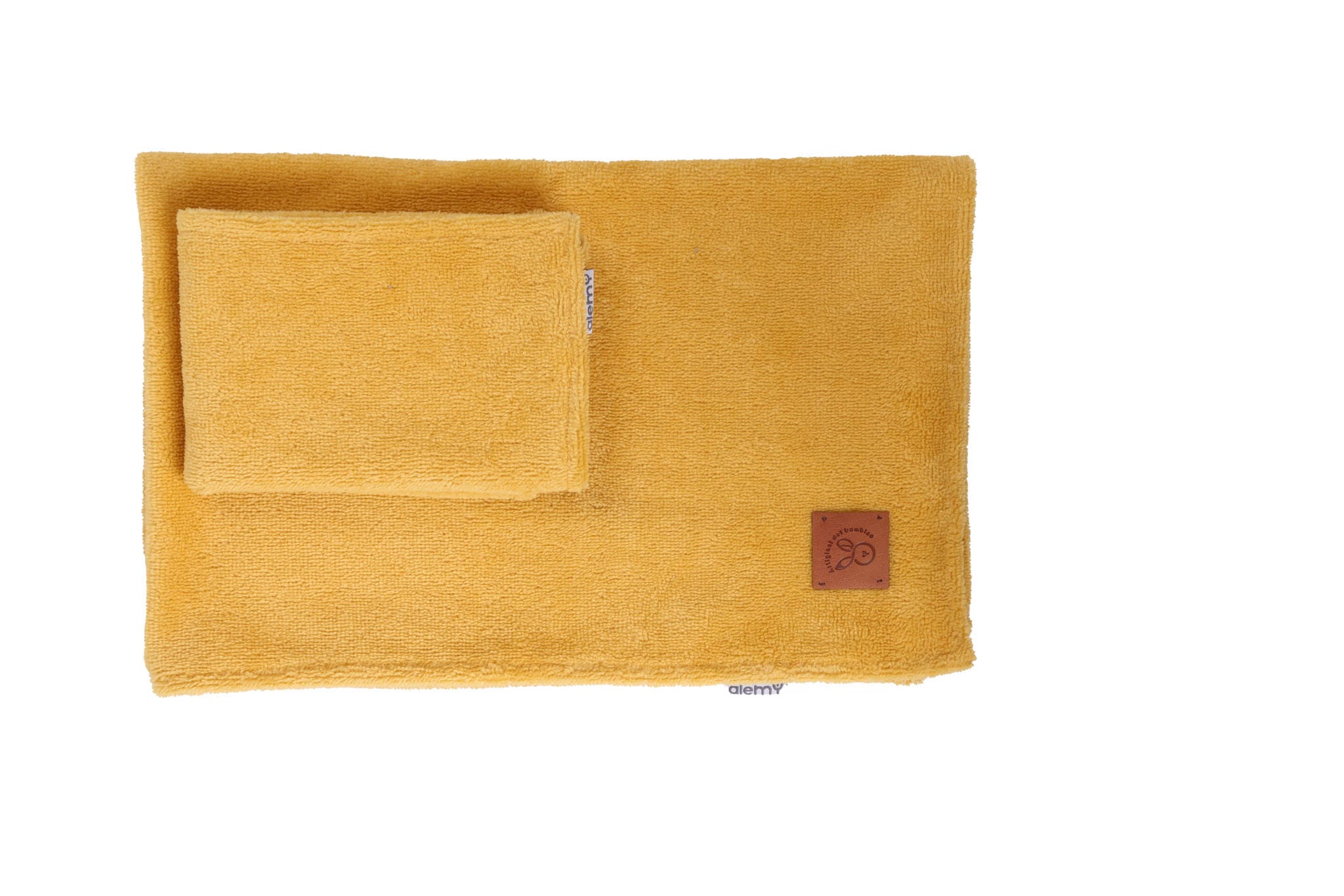 2X2A7603 Set asciugamani neonato in spugna Bamboo Alemy- Vari colori - immagine 1