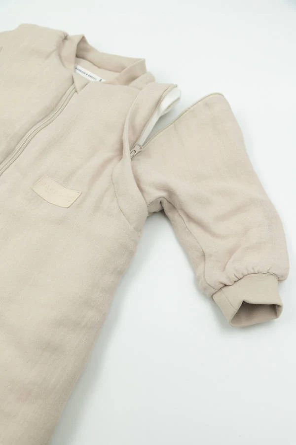 SACCO NANNA BAMBOOM CON MANICHE E PIEDINI 12-36M BIRCH SAND - immagine 3