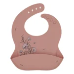 Bavaglino Platinum Silicone Kikkaboo Flora Blush