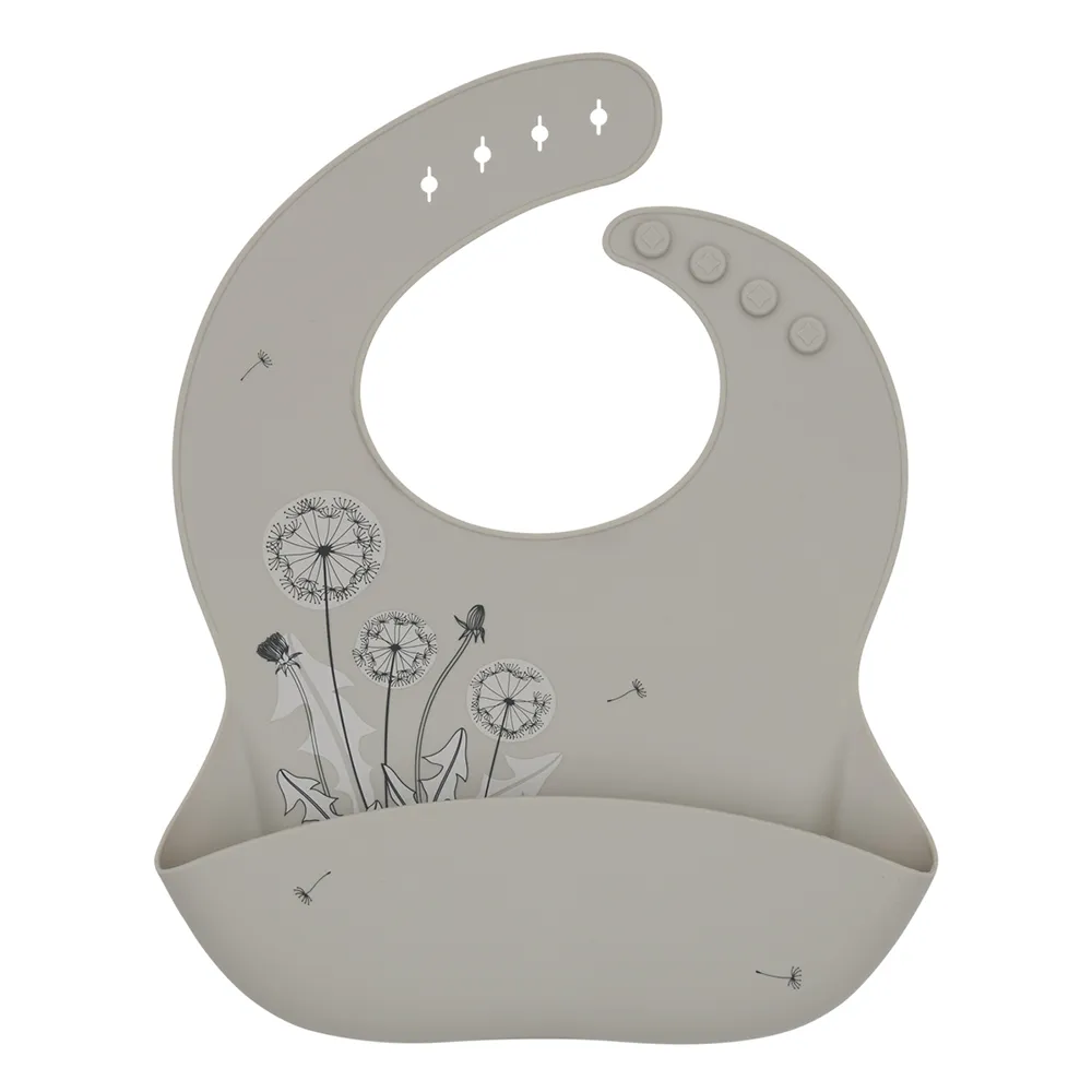 kikkaboo-bavaglino-platinum-silicone (6) Bavaglino Platinum Silicone Kikkaboo Flora Sand - immagine 1