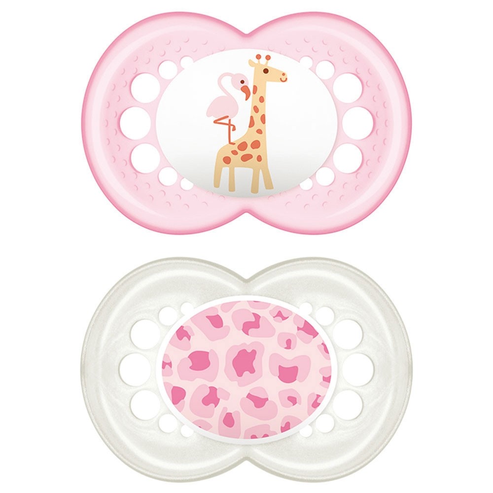 mam-original-animal-6_-girl_2 Succhietti MAM Original Night 6+ mesi- ROSA - immagine 1