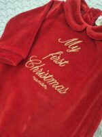 Tutina rossa Natale c/scritta "My first Christmas" Nanan- 1 mese - immagine 4