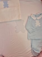 Coordinato Babyvip in Cotone Orso Azzurro