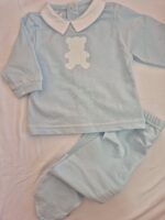 Coordinato Babyvip in Cotone Orso Azzurro - immagine 2