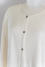 Camicia notte Premaman e Allattamento Bamboom - Ivory L/XL - immagine 5