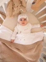 Copertina Wrap 4 stagioni Bamboom con Cashmere - VINTAGE PINK 341 - immagine 4