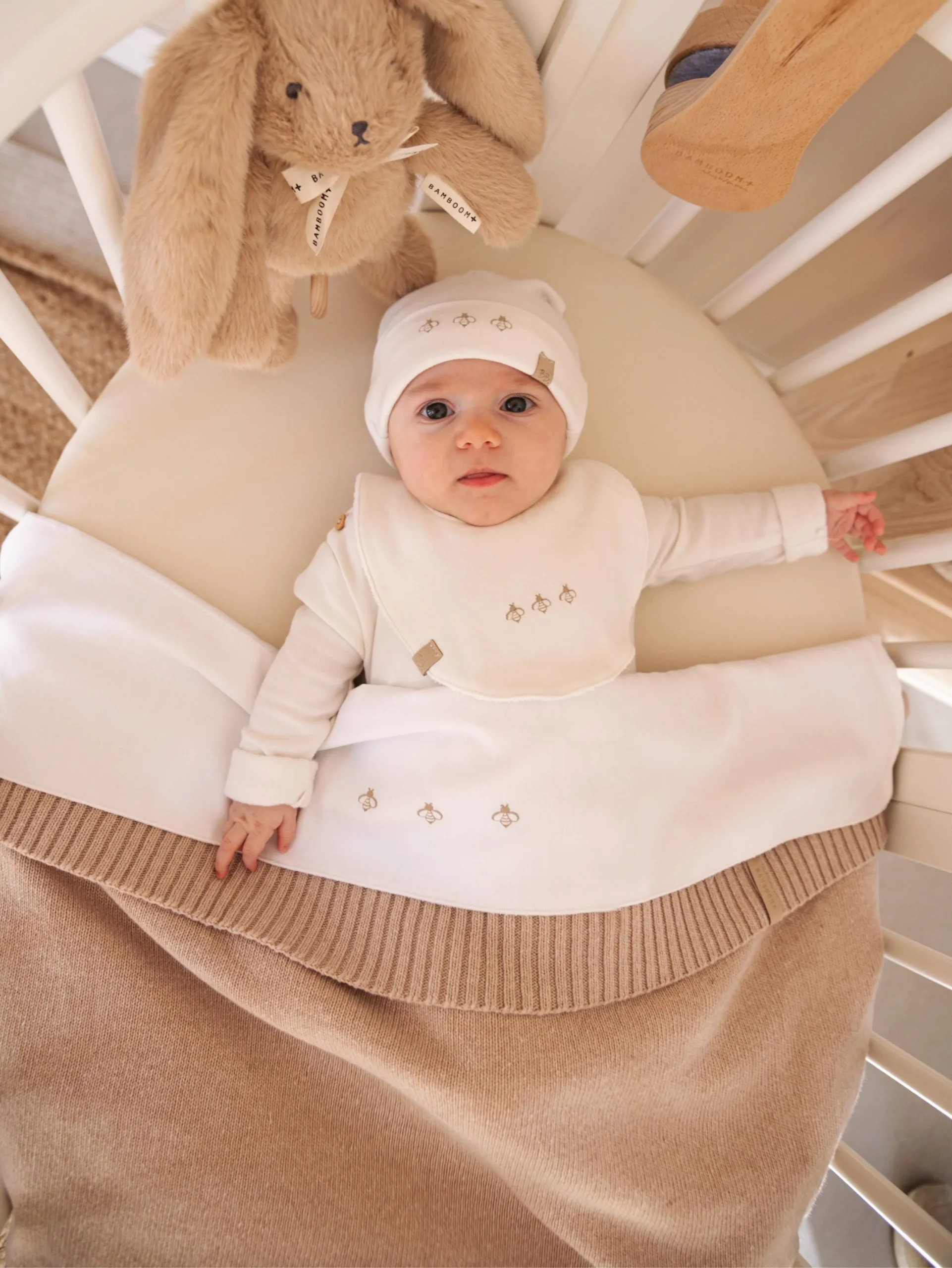 Copertina Wrap 4 stagioni Bamboom con Cashmere - VINTAGE PINK 341 - immagine 4