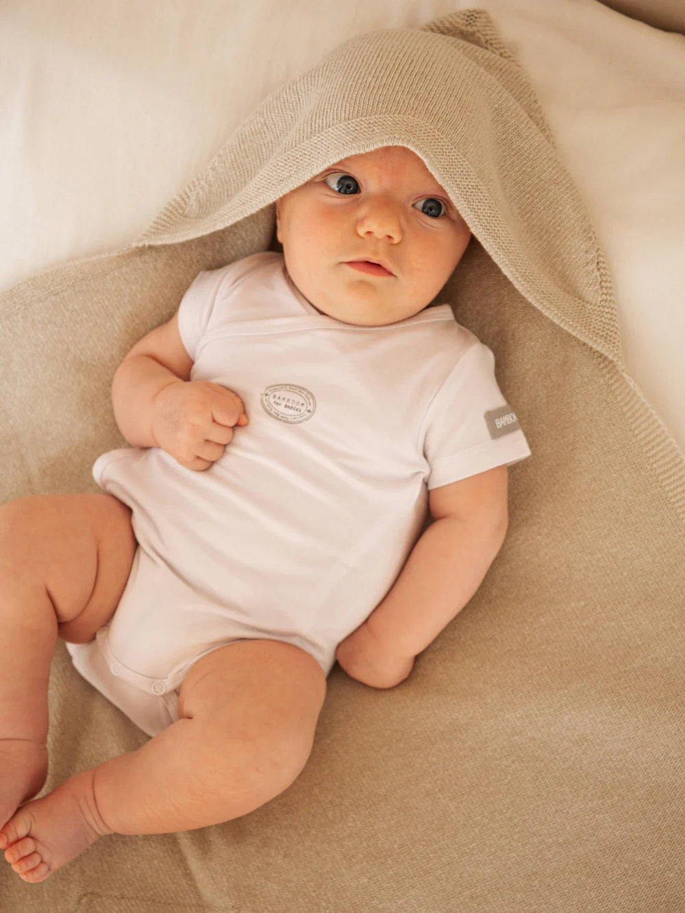 Copertina Wrap 4 stagioni Bamboom con Cashmere - STONE SAND 505 - immagine 5