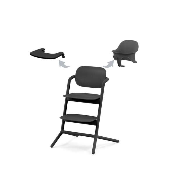 LEMO 3 IN 1 STUNNING BLACK SEGGIOLONE PAPPA LEMO 3 IN 1 CYBEX STUNNING BLACK - immagine 1