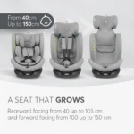 Seggiolino Auto i-Roll Grigio Chiaro Kikkaboo - immagine 7