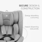 Seggiolino Auto i-Roll Grigio Chiaro Kikkaboo - immagine 4
