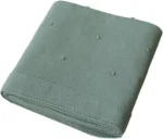 Coperta carrozzina maglia 100% cotone ricamato traspirante (90x90cm) MORBIDO POIS- Vari Colori - immagine 4