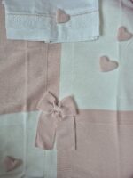 Coperta e set lenzuolo Marlù EK1280 Bianco Rosa Cipria - immagine 4