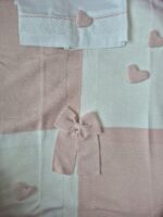 Coperta e set lenzuolo Marlù EK1280 Bianco Rosa Cipria