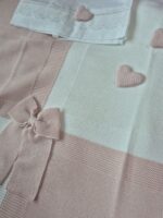Coperta e set lenzuolo Marlù EK1280 Bianco Rosa Cipria - immagine 2