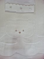 Coperta e set lenzuolo Marlù EK5780 Bianco e Sabbia