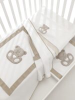 Set lenzuolo 3 pezzi Lettino Charly Erbesi- Vari colori