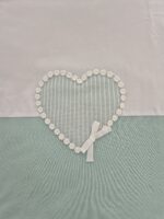 Coperta e set lenzuolo Marlù EK2581 Bianco Verde Salvia - immagine 2