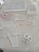 Coordinato Marlù EK13 Bianco Rosa Pesco Lime