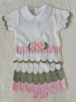 Completo 2 pezzi Corto Marlù EK1850MU Vaniglia Rosa Pesco Verde Olvia