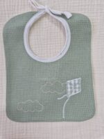 Completo 2 pezzi con bavetta Marlù EK5451 Bianco Verde Oliva Sabbia - immagine 2