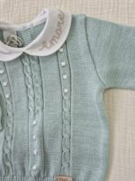 Completo 2 pezzi con scarpine Marlù EK5950 Verde Salvia e Vaniglia - immagine 7